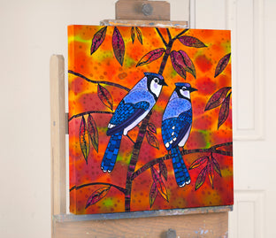 Blue Jays through the Prism of Autumn by Yelena Sidorova |  Context View of Artwork 