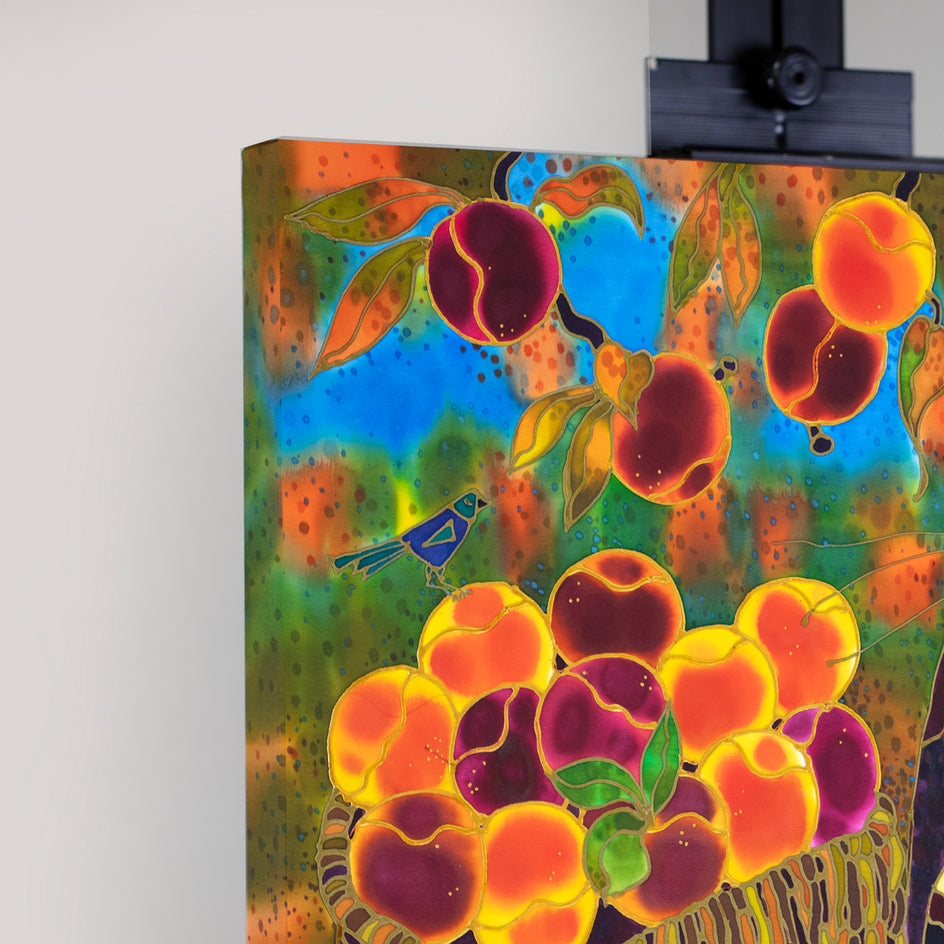 Calico Peaches by Yelena Sidorova |  Side View of Artwork 