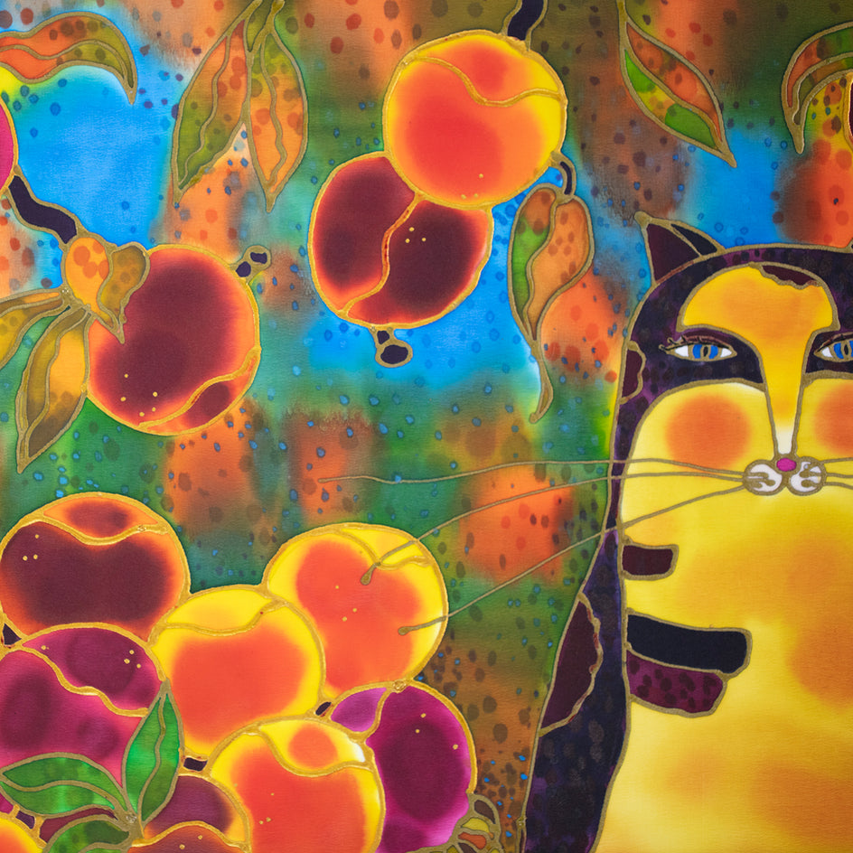 Calico Peaches by Yelena Sidorova |  Closeup View of Artwork 