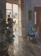 Original art for sale at UGallery.com | The Forgotten Scarf by Bertrand Girard | $2,700 | acrylic painting | 32' h x 24' w | thumbnail 1