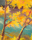 Original art for sale at UGallery.com | Leaves by the River by Karen E Lewis | $375 | oil painting | 12' h x 12' w | thumbnail 4