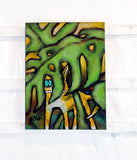 Original art for sale at UGallery.com | Beware of Cat by Lee Smith | $375 | acrylic painting | 16' h x 12' w | thumbnail 3