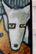Original art for sale at UGallery.com | Two Dogs by Lee Smith | $600 | acrylic painting | 20' h x 16' w | thumbnail 2