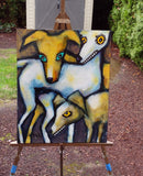 Original art for sale at UGallery.com | Undercurrents by Lee Smith | $600 | acrylic painting | 20' h x 16' w | thumbnail 3