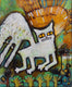 Original art for sale at UGallery.com | All Cats Go To Heaven by Lee Smith | $600 | mixed media artwork | 20' h x 16' w | thumbnail 1