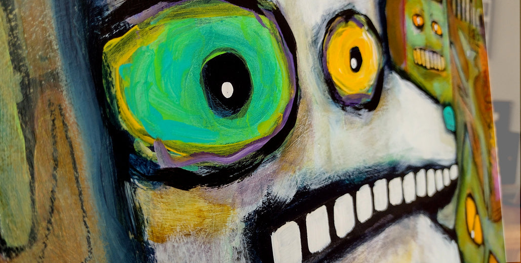 Coffee and Conundrums by Lee Smith |   Closeup View of Artwork 