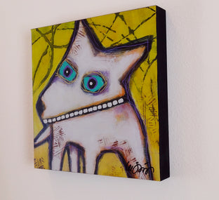 Original art for sale at UGallery.com | Max by Lee Smith | $350 | mixed media artwork | 12' h x 12' w | photo 2