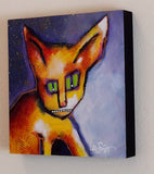 Original art for sale at UGallery.com | Oliver by Lee Smith | $350 | mixed media artwork | 12' h x 12' w | thumbnail 2