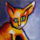 Original art for sale at UGallery.com | Oliver by Lee Smith | $350 | mixed media artwork | 12' h x 12' w | thumbnail 1