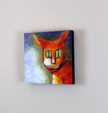 Original art for sale at UGallery.com | Simba by Lee Smith | $350 | mixed media artwork | 12' h x 12' w | thumbnail 3