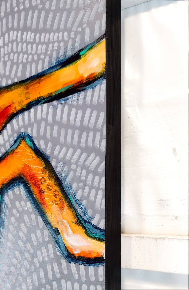 The Getaway by Lee Smith |  Side View of Artwork 