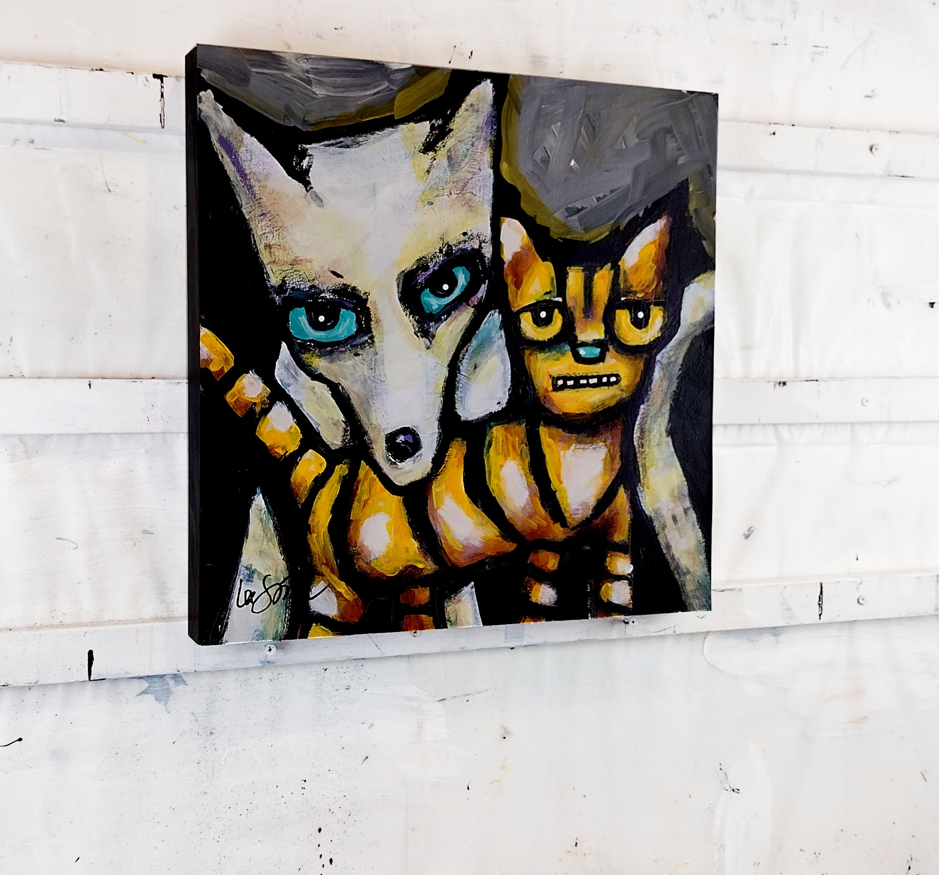 The Odd Couple by Lee Smith - mixed media artwork | UGallery