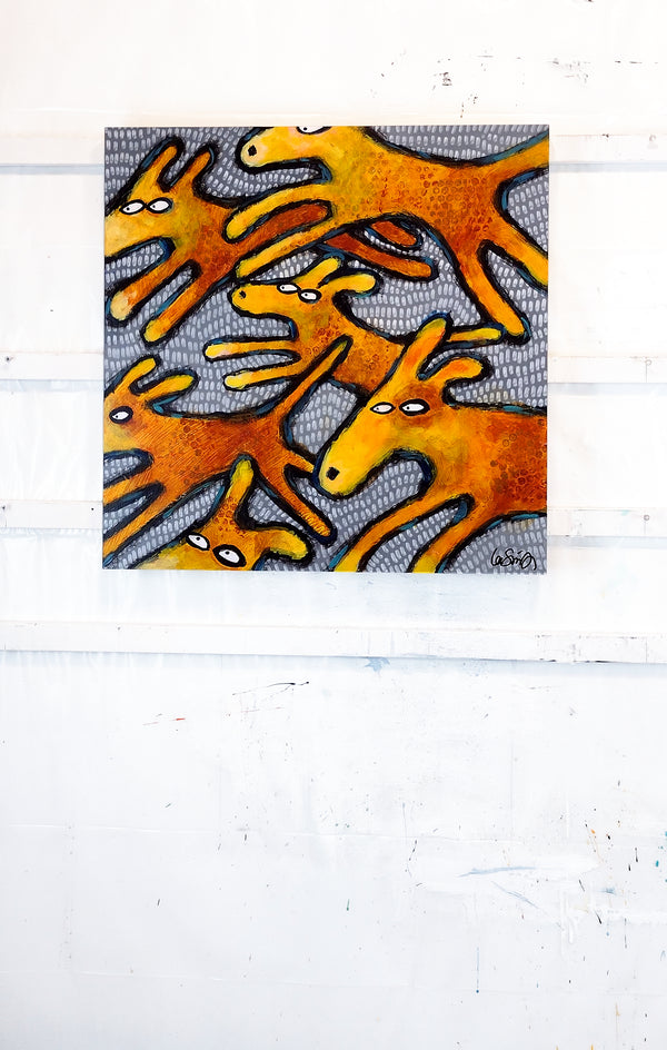 Who Let the Dogs Out by Lee Smith |  Context View of Artwork 