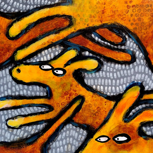 Who Let the Dogs Out by Lee Smith |   Closeup View of Artwork 