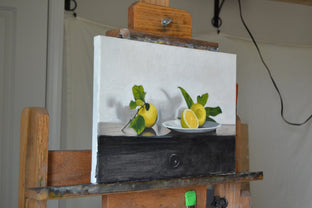 Lemons by Christopher Garvey |  Side View of Artwork 
