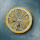 Original art for sale at UGallery.com | Lemon Slice by Kristine Kainer | $300 | oil painting | 6' h x 6' w | thumbnail 1