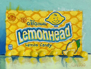 Original art for sale at UGallery.com | Lemony Goodness by Karen Barton | $375 | oil painting | 6' h x 8' w | photo 1