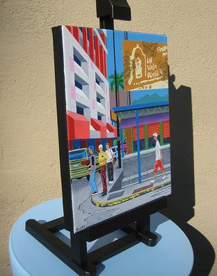 A Street in San Jose by Leroy Burt |  Side View of Artwork 