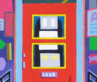 Original art for sale at UGallery.com | Annie's Second-Hand Chic by Leroy Burt | $450 | acrylic painting | 8' h x 10' w | thumbnail 4