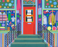 Original art for sale at UGallery.com | Annie's Second-Hand Chic by Leroy Burt | $450 | acrylic painting | 8' h x 10' w | thumbnail 1