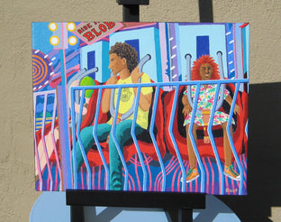 Original art for sale at UGallery.com | Carnival Ride by Leroy Burt | $375 | acrylic painting | 8' h x 10' w | photo 3