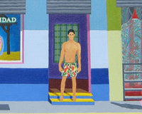 Original art for sale at UGallery.com | Feliz Navidad by Leroy Burt | $1,100 | acrylic painting | 18' h x 24' w | thumbnail 4