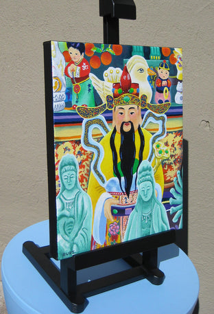 Gift Shop in Chinatown by Leroy Burt |  Side View of Artwork 
