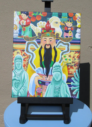 Original art for sale at UGallery.com | Gift Shop in Chinatown by Leroy Burt | $375 | acrylic painting | 10' h x 8' w | photo 3