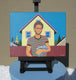 Original art for sale at UGallery.com | Man With Lizard by Leroy Burt | $375 | acrylic painting | 8' h x 10' w | thumbnail 3