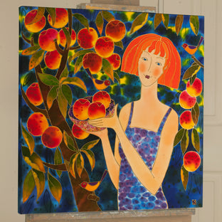 Original art for sale at UGallery.com | Passion Fruit by Yelena Sidorova | $1,250 | mixed media artwork | 24' h x 24' w | photo 3