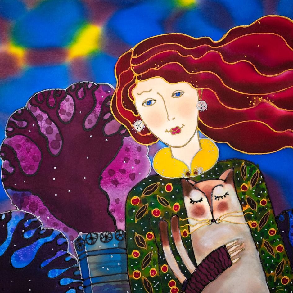 Warm Winter Companions by Yelena Sidorova |  Closeup View of Artwork 