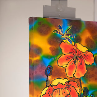 Pearlescent Dragonfly by Yelena Sidorova |  Side View of Artwork 