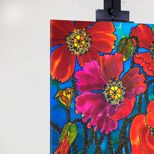 Amazing Poppies by Yelena Sidorova |  Side View of Artwork 