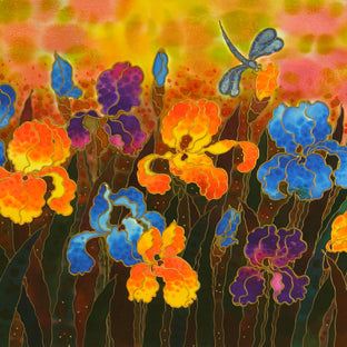 Garden of Irises by Yelena Sidorova |   Closeup View of Artwork 