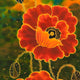 Original art for sale at UGallery.com | Russet Poppies by Yelena Sidorova | $625 | mixed media artwork | 30' h x 10' w | thumbnail 4