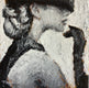 Original art for sale at UGallery.com | Leather Gloved by Nava Lundy | $75 | acrylic painting | 4' h x 4' w | thumbnail 1