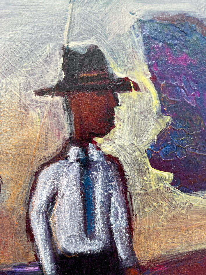 Autumn Evening Reverie by Libby Ramage |  Closeup View of Artwork 