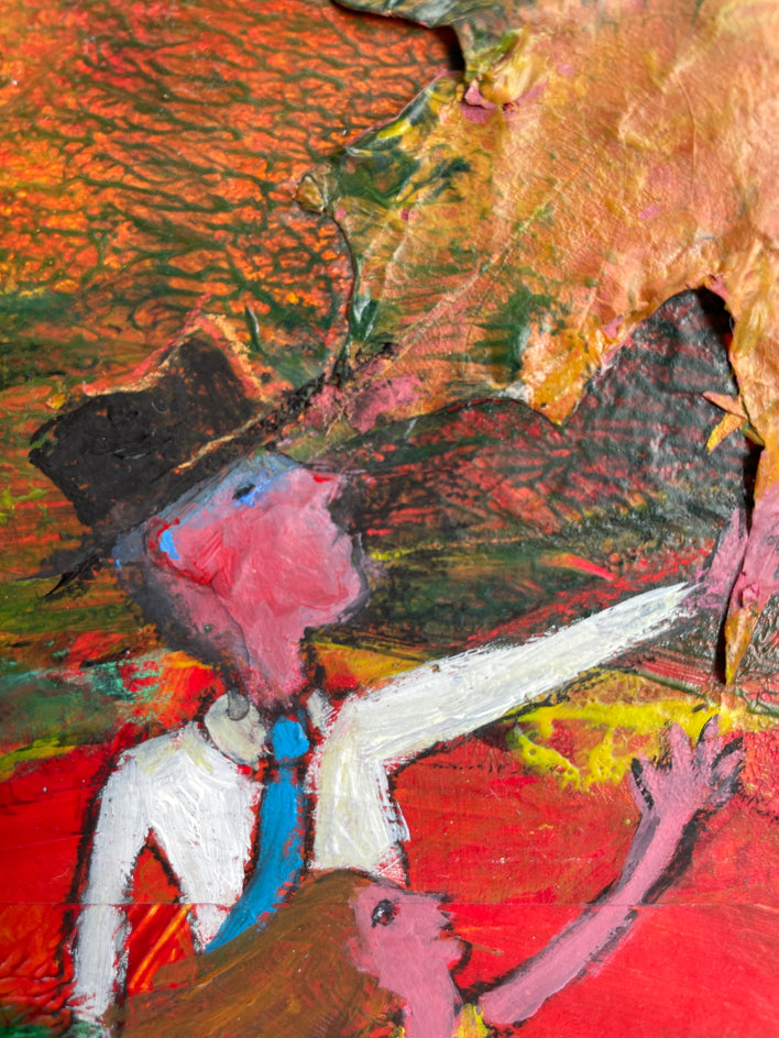 Falling Leaves by Libby Ramage |  Closeup View of Artwork 