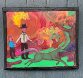 Original art for sale at UGallery.com | The Fall Approaches by Libby Ramage | $525 | acrylic painting | 10' h x 12' w | thumbnail 2