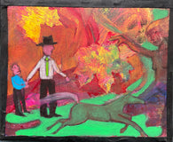 Original art for sale at UGallery.com | The Fall Approaches by Libby Ramage | $525 | acrylic painting | 10' h x 12' w | thumbnail 1