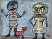 Original art for sale at UGallery.com | A Tale as Old as Time by Libby Ramage | $425 | mixed media artwork | 9' h x 12' w | thumbnail 1