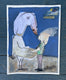 Original art for sale at UGallery.com | Albatross by Libby Ramage | $475 | mixed media artwork | 12.5' h x 9.5' w | thumbnail 2