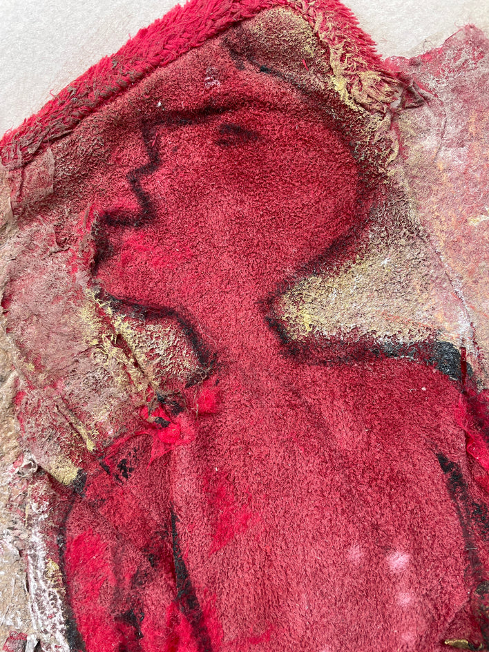 Bitten by the Love Bug by Libby Ramage |  Closeup View of Artwork 