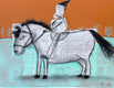 Original art for sale at UGallery.com | Horsework by Libby Ramage | $475 | mixed media artwork | 9.5' h x 12.5' w | thumbnail 1