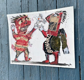 Original art for sale at UGallery.com | La Paloma by Libby Ramage | $450 | mixed media artwork | 9.75' h x 12.75' w | thumbnail 3