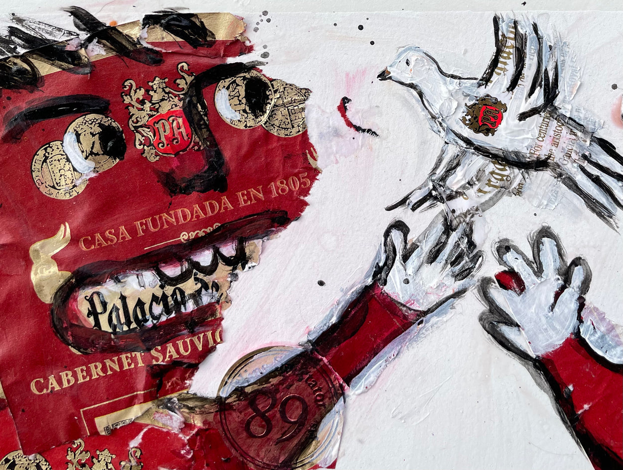 La Paloma by Libby Ramage |  Closeup View of Artwork 