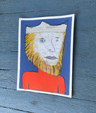 Original art for sale at UGallery.com | Prince Percent by Libby Ramage | $475 | mixed media artwork | 12.5' h x 9.5' w | thumbnail 2