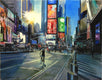 Original art for sale at UGallery.com | Light Fading over Times Square by Onelio Marrero | $900 | oil painting | 14' h x 18' w | thumbnail 1
