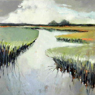 Original art for sale at UGallery.com | Light in Marsh by Mary Pratt | $2,750 | oil painting | 40' h x 40' w | photo 1