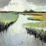 Original art for sale at UGallery.com | Light in Marsh by Mary Pratt | $2,750 | oil painting | 40' h x 40' w | thumbnail 1